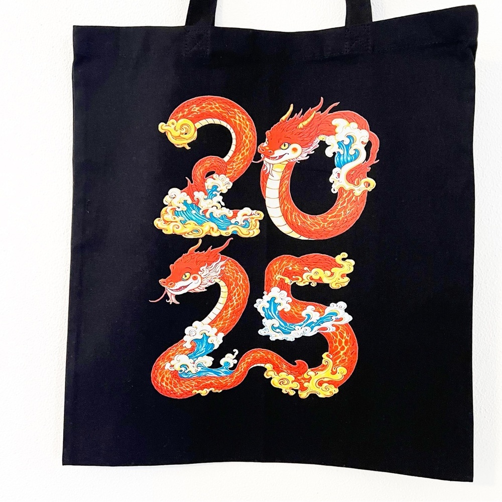 Reusable 100% Cotton Gift Tote Bag with Graphic for Women